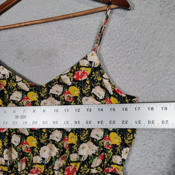 J.Crew Mercantile Maxi Dress Womens 8 Multicolor Sweet Pea Floral Tiered Cottage - Picture 7 of 13